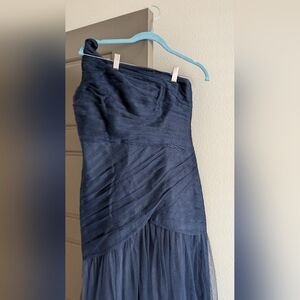White by Vera Wang Midnight One Shoulder Tulle Dress Size M